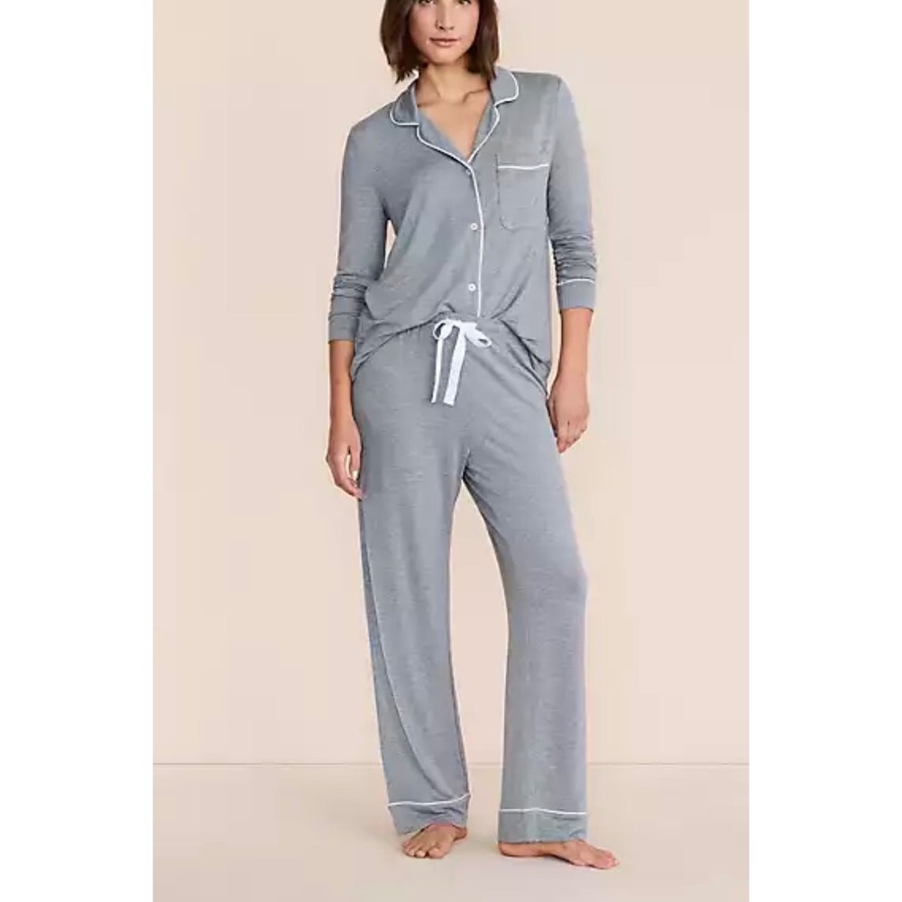 Haven Well Within Tencel Pajama Set Gray Small Pant Set Sleepwear Loungewear NWT - Picture 2 of 10